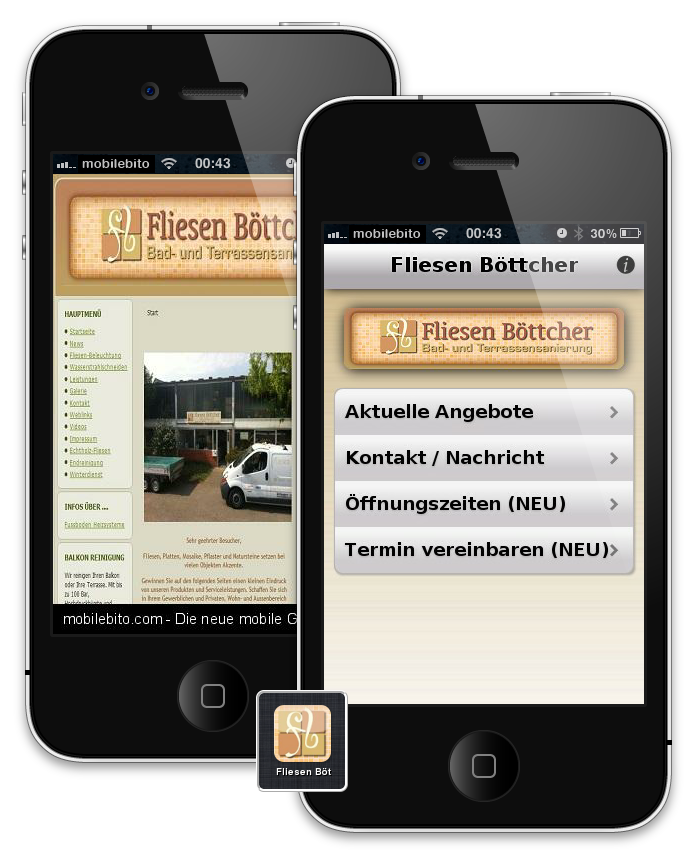 Die mobile App wird aktuell nur unter iPhone, iPod touch und Android unterstützt. Weitere Geräte werden folgen.